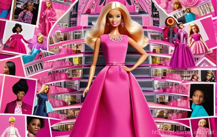 바비와 마텔사의 성장 - **Prompt: "A diverse and empowering professional team inspired by Barbie's inclusivity.** A group of...