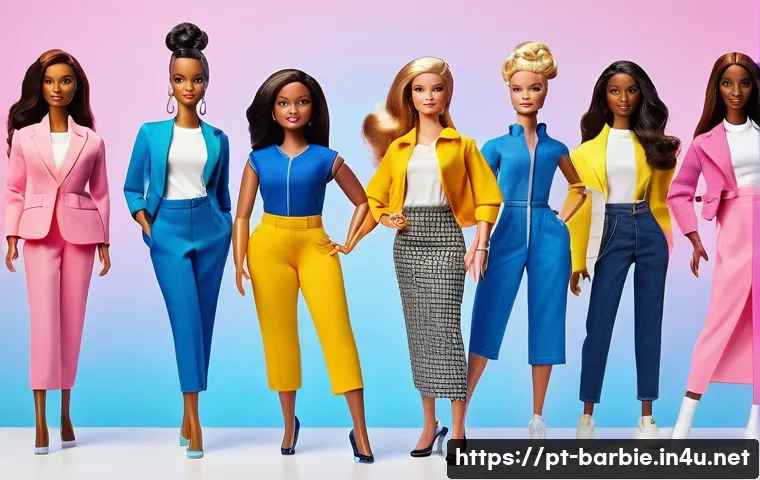 바비와 유사 브랜드 비교 - **Prompt for "The Diverse and Empowering Barbie Resurgence"**:
    "A vibrant and empowering scene f...